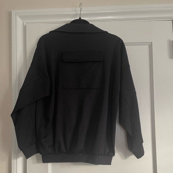 Tibi Active Knit Zipper Detailed Track Jacket, black, XXS - Picture 5 of 8